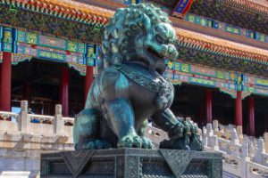 equivalence - what imagine would be equivalent to this Chinese lion