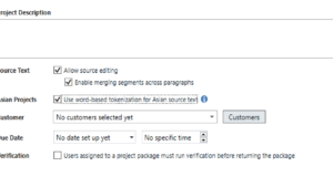 Trados Word Count Options